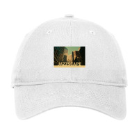 Jazzscape   Modern Constructions Form A Reflective Vista Of Cool Adjustable Cap | Artistshot