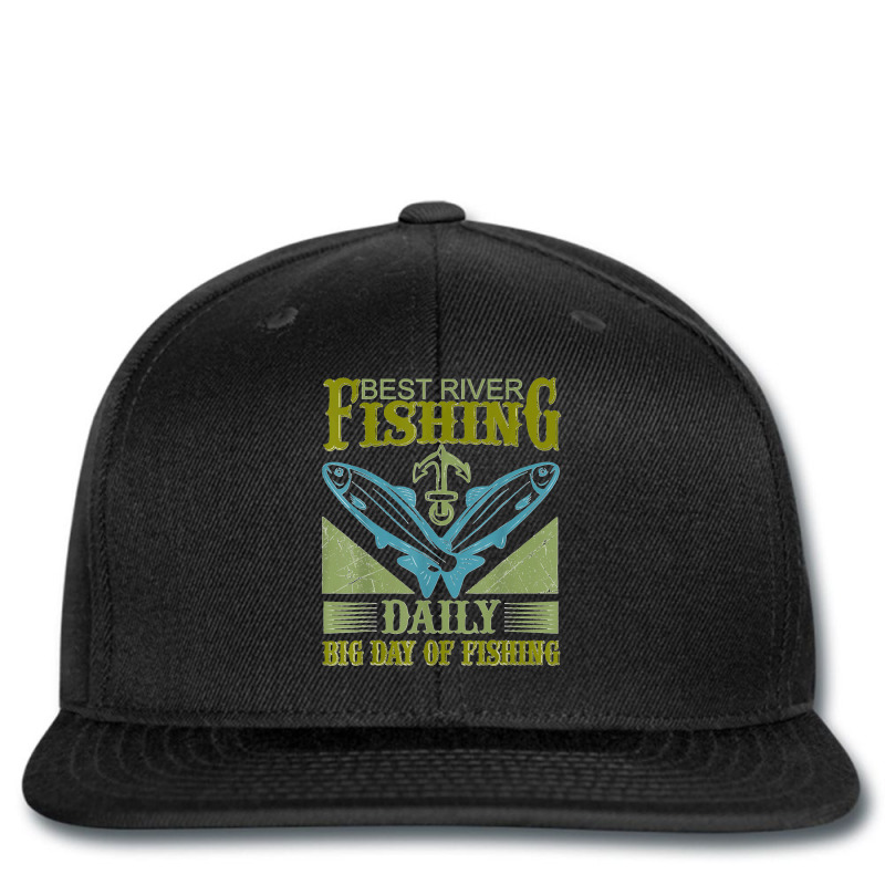 Best River Fishing   Daily Big Day Of Fishing T Shirt Printed Hat | Artistshot