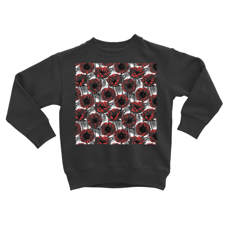 Poppy T  Shirt Red Anemone Garden T  Shirt (1) Toddler Sweatshirt by endercovet | Artistshot