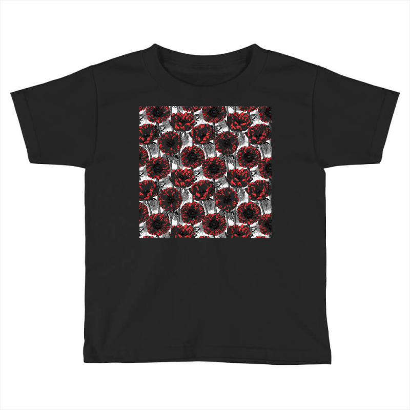 Poppy T  Shirt Red Anemone Garden T  Shirt (1) Toddler T-shirt by endercovet | Artistshot