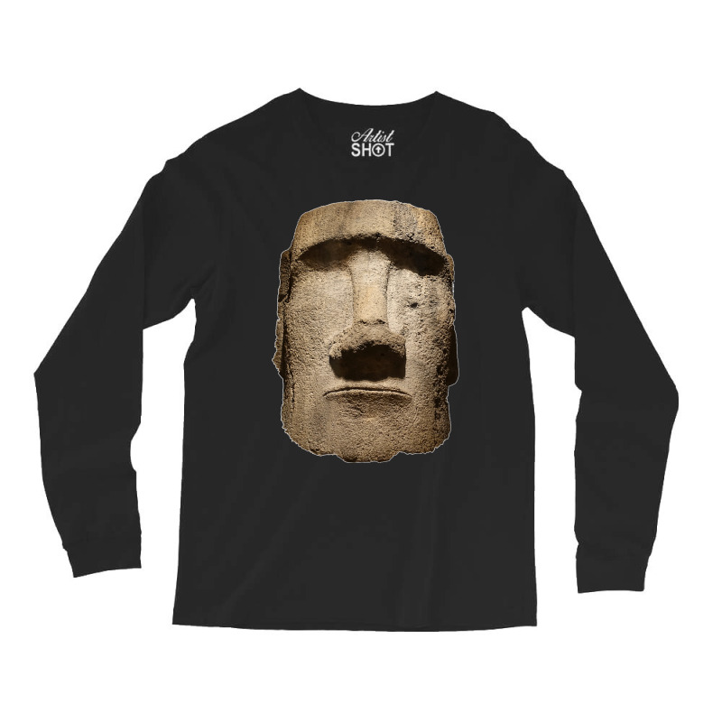 Easter Island Moai Statue Monolith World Mystery Long Sleeve Shirts | Artistshot