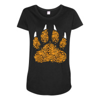 Tiger Paw   Zookeeper Zoologist Zoo Safari Wild Animal Lover T Shirt Maternity Scoop Neck T-shirt | Artistshot