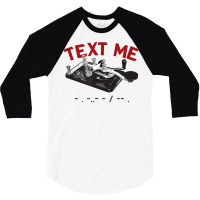 Text Me  Morse Code Key  Ham Radio T Shirt 3/4 Sleeve Shirt | Artistshot