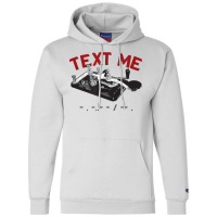 Text Me  Morse Code Key  Ham Radio T Shirt Champion Hoodie | Artistshot