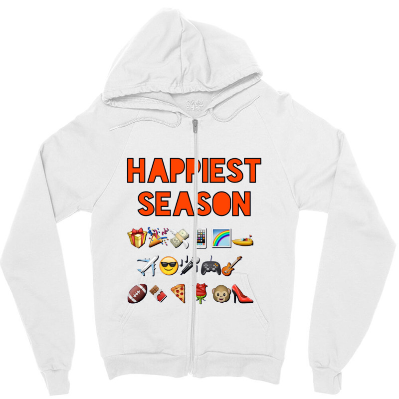 Happiest Season Start, Happiest Season Zipper Hoodie | Artistshot