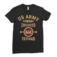 Us Army Combat Engineer Combat Engineer Veteran Gift Pullover Hoodie Ladies Fitted T-shirt | Artistshot