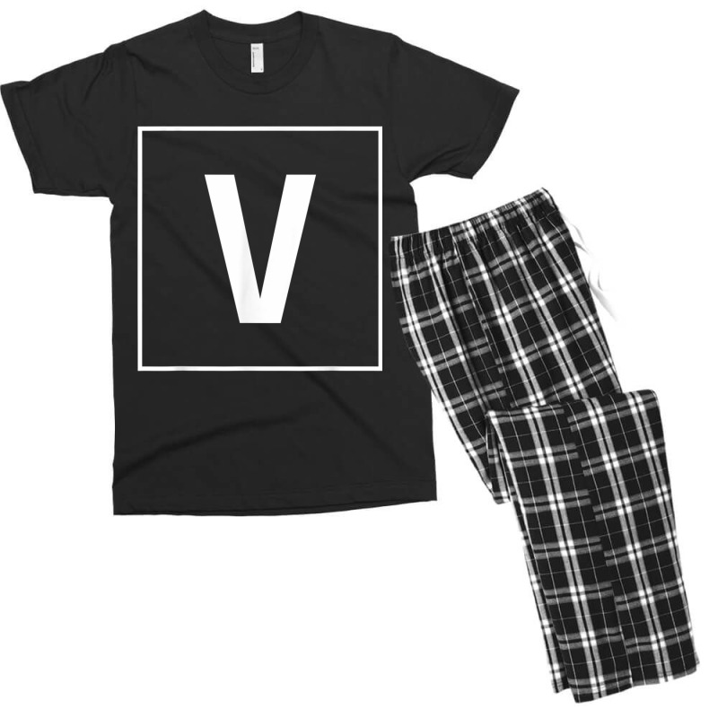 Capital Letter V T Shirt Men's T-shirt Pajama Set by cm-arts | Artistshot