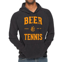 Beer & Tennis Perfect Combination Funny Tennis Fans Gifts Vintage Hoodie | Artistshot