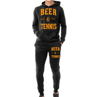 Beer & Tennis Perfect Combination Funny Tennis Fans Gifts Hoodie & Jogger Set | Artistshot