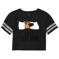 Official Sleep Shirt Malinois Dog T Shirt Scorecard Crop Tee | Artistshot