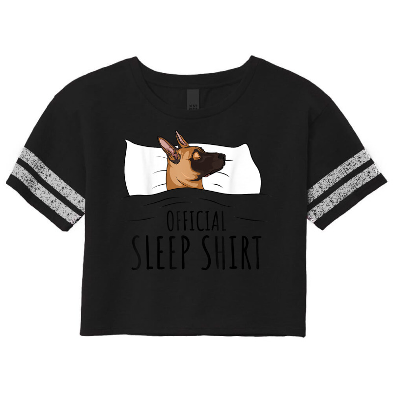 Official Sleep Shirt Malinois Dog T Shirt Scorecard Crop Tee by nuzhetanopo | Artistshot