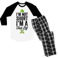 Im Not Short Im A Tall Elf Men's 3/4 Sleeve Pajama Set | Artistshot