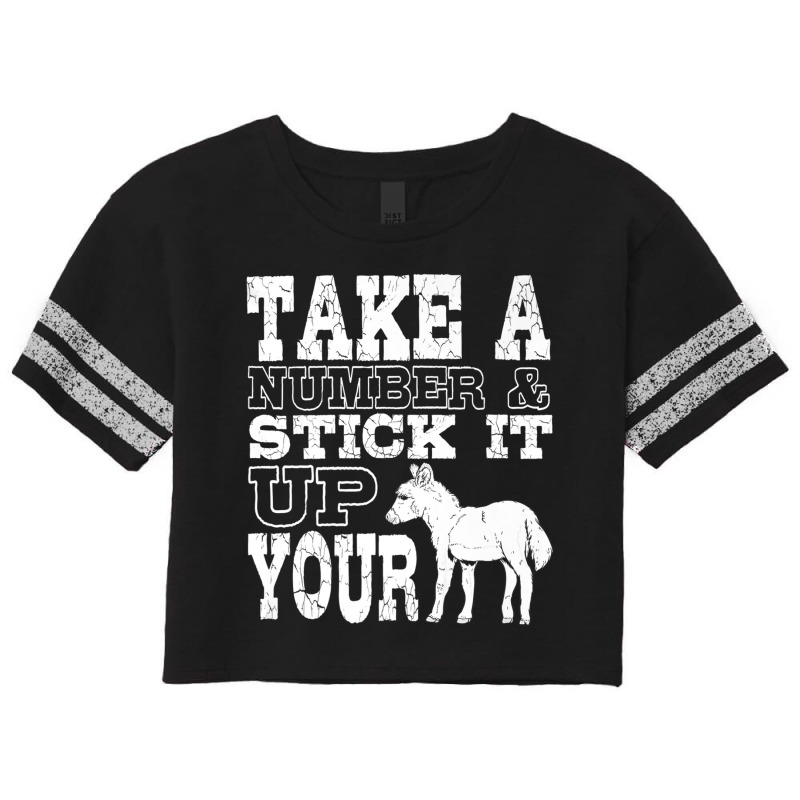 Donkey Show Shirts  Stick It Up Your Donkey Funny Gift Joke Scorecard Crop Tee by cm-arts | Artistshot