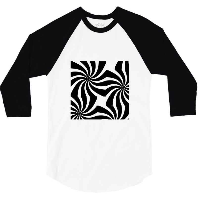 Hypnotic Spiral Pattern, Hypnotic Spiral Pattern 3/4 Sleeve Shirt by HlebVasilev | Artistshot