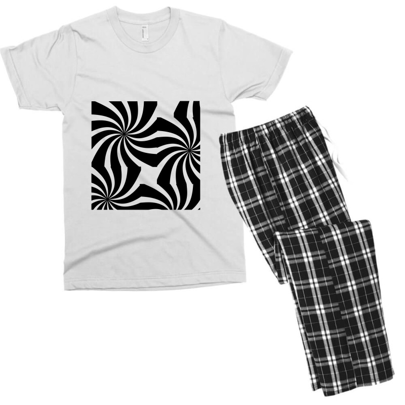 Hypnotic Spiral Pattern, Hypnotic Spiral Pattern Men's T-shirt Pajama Set by HlebVasilev | Artistshot