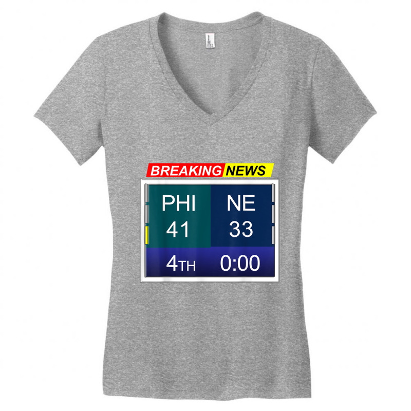 Ne 33 Phi 41 Final Score T Shirt Women's V-Neck T-Shirt by cm-arts | Artistshot