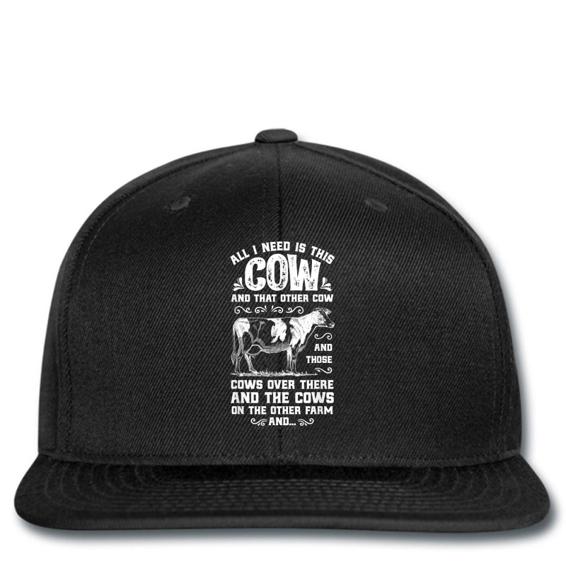 All I Need Is This Cow Funny Farmer Women Men Dairy Farm Printed Hat | Artistshot