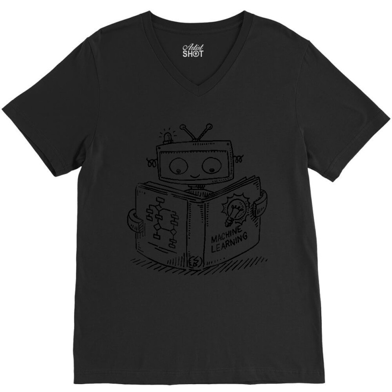 Future Robotics Engineer Funny Machine Learning Robot Toy V-neck Tee | Artistshot