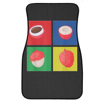 Retro Lychee Apparel Tropical Litchi Chinensis Fruit Lover T Shirt Front Car Mat | Artistshot