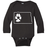 Coyote Night Hunting North Dakota Predator Tracking Long Sleeve Baby Bodysuit | Artistshot