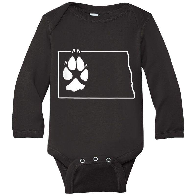 Coyote Night Hunting North Dakota Predator Tracking Long Sleeve Baby Bodysuit by cm-arts | Artistshot