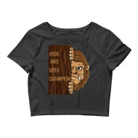 Bigfoot Hide And Seek Champion Funny Sasquatch Forest T Shirt Crop Top | Artistshot