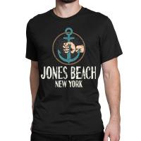 Jones Beach New York Boat Anchor T Shirt Distressed Classic T-shirt | Artistshot