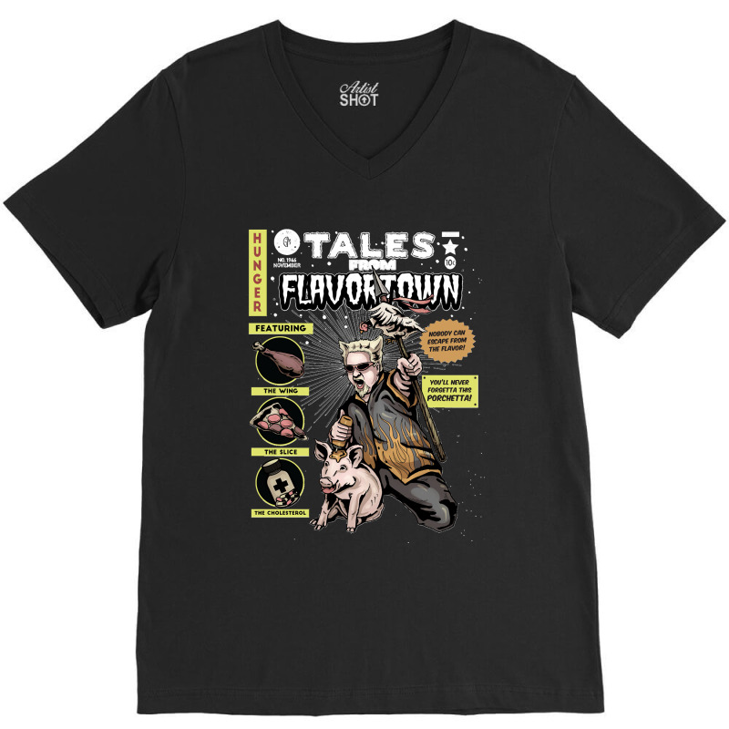 Tales From Flavortown V-neck Tee | Artistshot