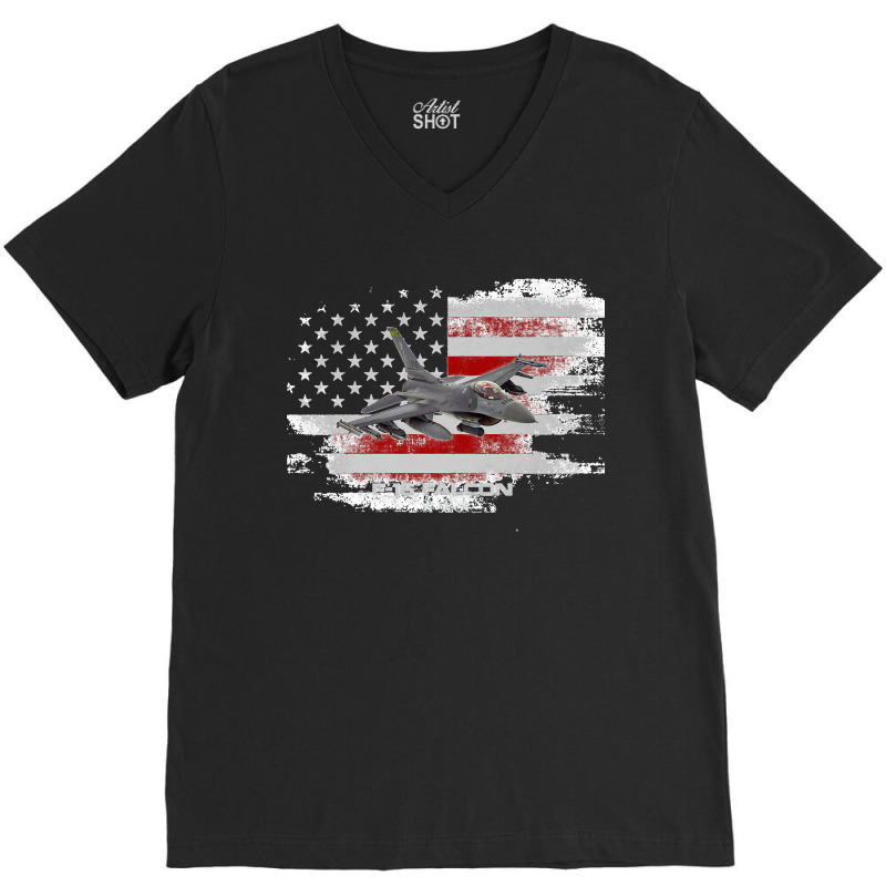 F 16 Fighting Falcon Viper Fighter Pilot Military Aviation Premium T S V-Neck Tee by AndreaRomero | Artistshot