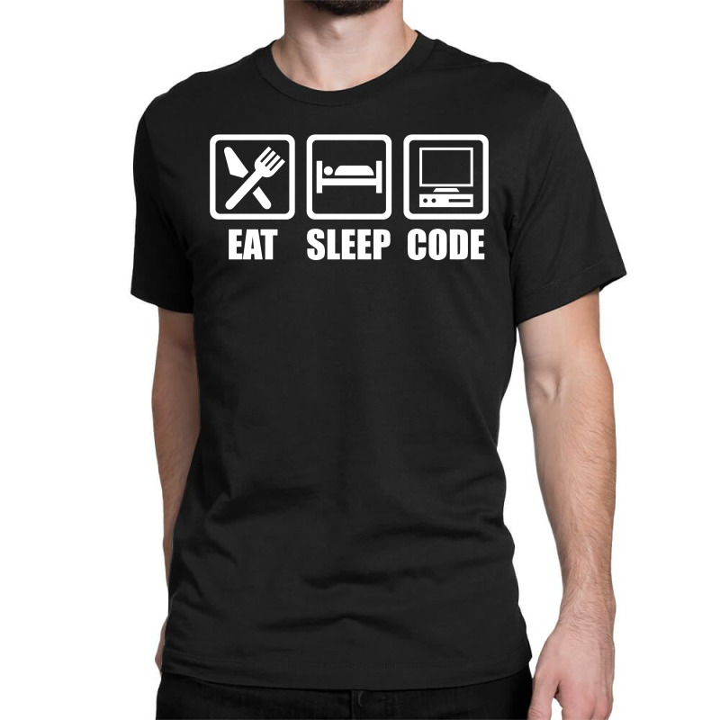 Eat Sleep Code Classic T-shirt | Artistshot