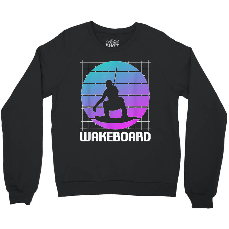 Retro Vintage Classic Wakeboard Wakeboarding Wakeboarder T Shirt Crewneck Sweatshirt | Artistshot