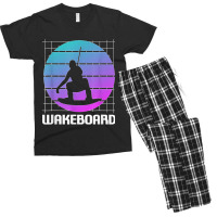 Retro Vintage Classic Wakeboard Wakeboarding Wakeboarder T Shirt Men's T-shirt Pajama Set | Artistshot