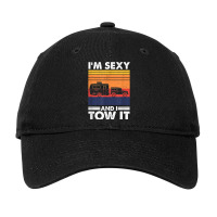 I_m Sexy And I Tow It, Funny Caravan Camping Rv Trailer New Year Adjustable Cap | Artistshot