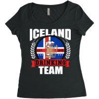 Iceland Drinking Team Funny Icelandic Flag Beer Party Gift Tank Top Women's Triblend Scoop T-shirt | Artistshot