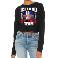 Iceland Drinking Team Funny Icelandic Flag Beer Party Gift Tank Top Cropped Sweater | Artistshot