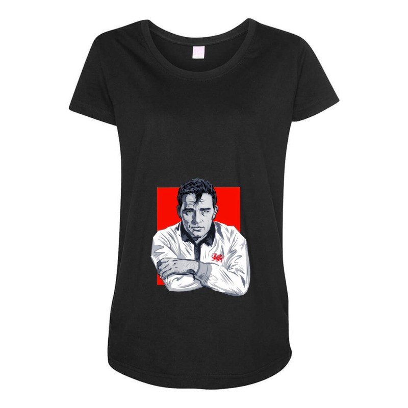 Richard Burton Maternity Scoop Neck T-shirt by lokiraapa | Artistshot