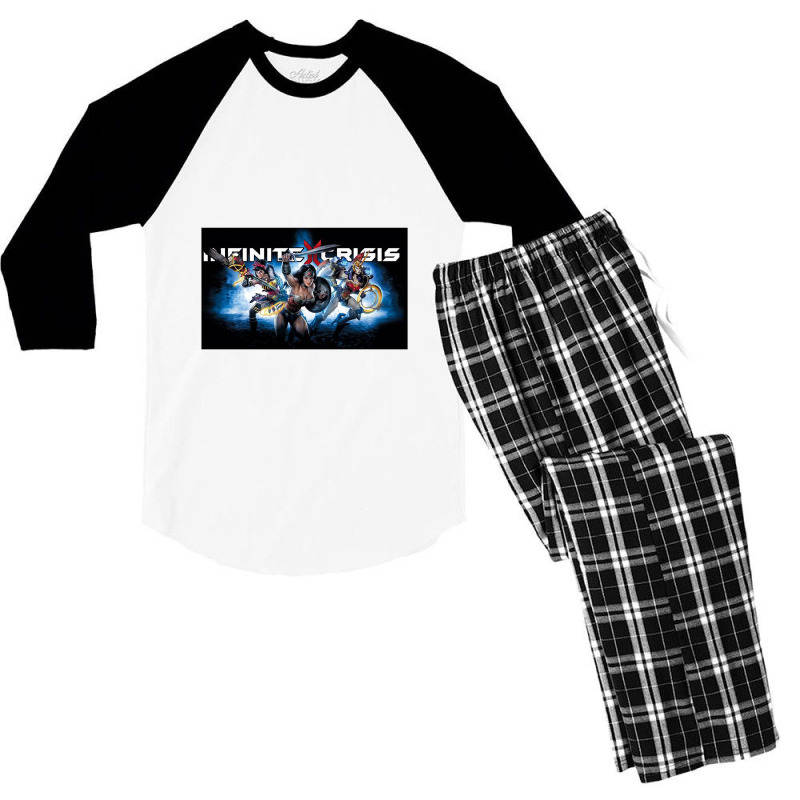 Infinite Crisis, Ic Blue, Men's 3/4 Sleeve Pajama Set by comedysportzpodcast | Artistshot