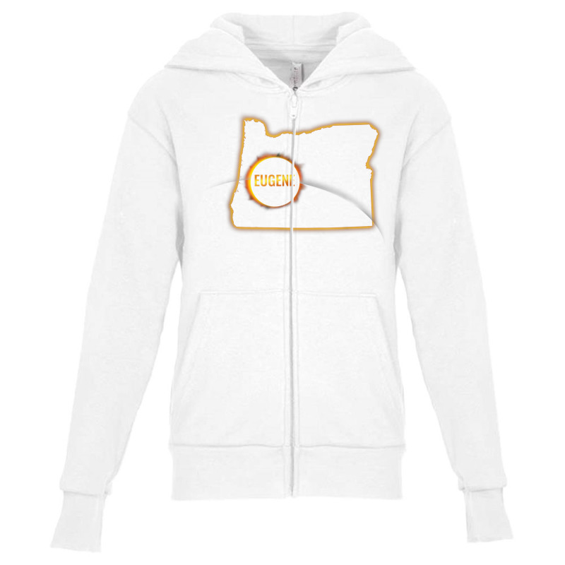 Oregon Total Solar Eclipse Eugene T Shirt Family Group Event Youth Zipper Hoodie by cm-arts | Artistshot