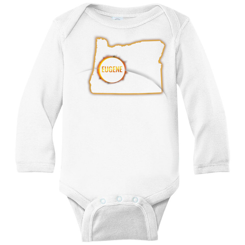 Oregon Total Solar Eclipse Eugene T Shirt Family Group Event Long Sleeve Baby Bodysuit by cm-arts | Artistshot