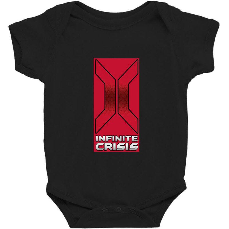 Infinite Crisis, Title, Baby Bodysuit by comedysportzpodcast | Artistshot