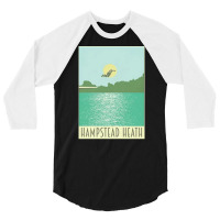 Hampstead Heath, Hampstead Heath Vintage, Hampstead Heath Art, Hampste 3/4 Sleeve Shirt | Artistshot