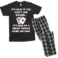 Euchre Long Sleeve Shirt Funny Euchre Card Game Smart People Men's T-shirt Pajama Set | Artistshot