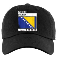 Awesome Bosnian Since 1935   Bosnian 87th Birthday Kids Cap | Artistshot