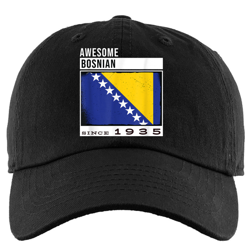 Awesome Bosnian Since 1935   Bosnian 87th Birthday Kids Cap by Bestarts | Artistshot