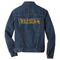 Brick Builder Funny Blocks Master Builder Grandpa T Shirt Men Denim Jacket | Artistshot