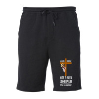 Funny Jesus Christ Hide & Seek Champion Atheism Fleece Short | Artistshot