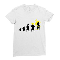 Goku Evolution (black) Ladies Fitted T-shirt | Artistshot