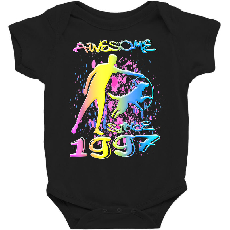 Awesome Since 1997. Agility Baby Bodysuit by Market | Artistshot