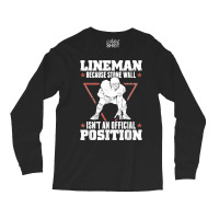 American Football Stone Wall Lineman Position Long Sleeve Shirts | Artistshot