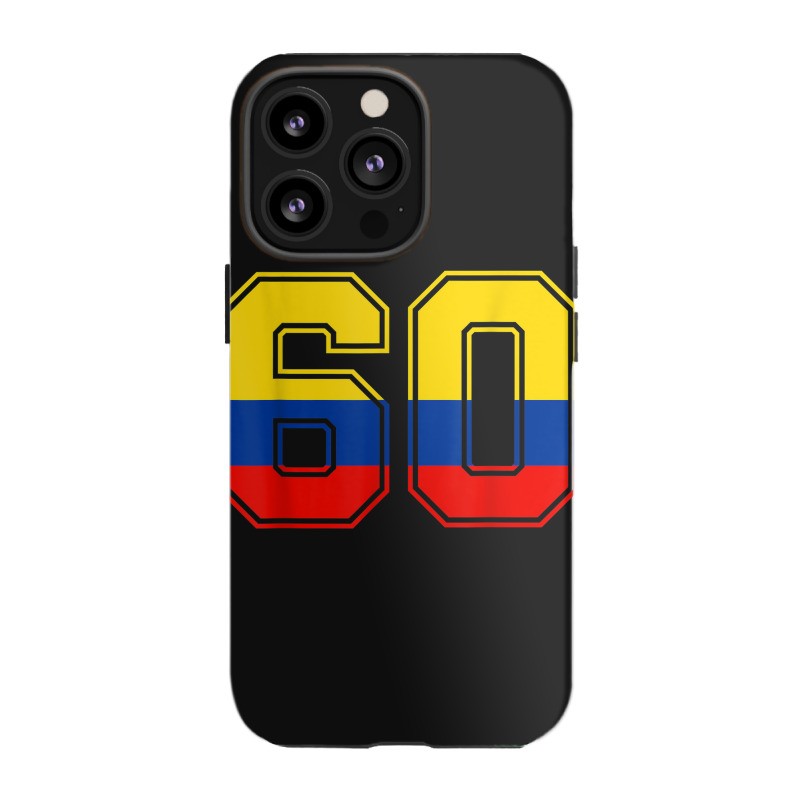 60th Birthday Colombian 60 Years Old Number 60 Colombia Flag Iphone 13 Pro Case | Artistshot